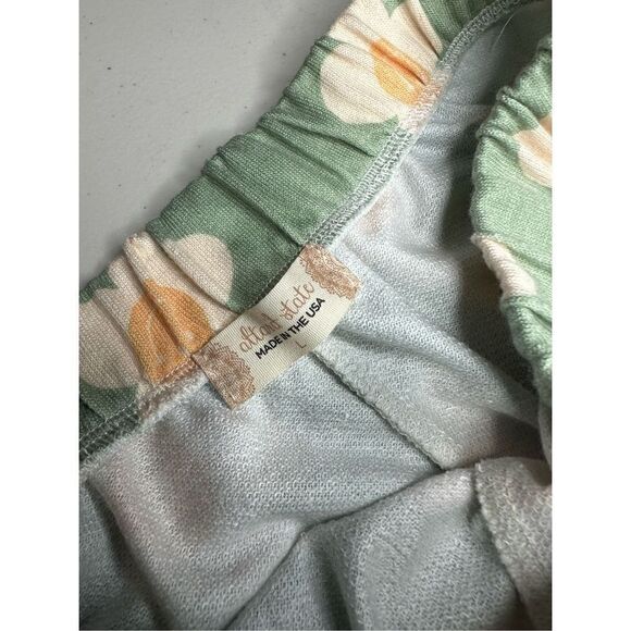 Pacsun & Altar'd State Women's Floral Dad Shorts Set White & Green Large - Picture 10 of 13